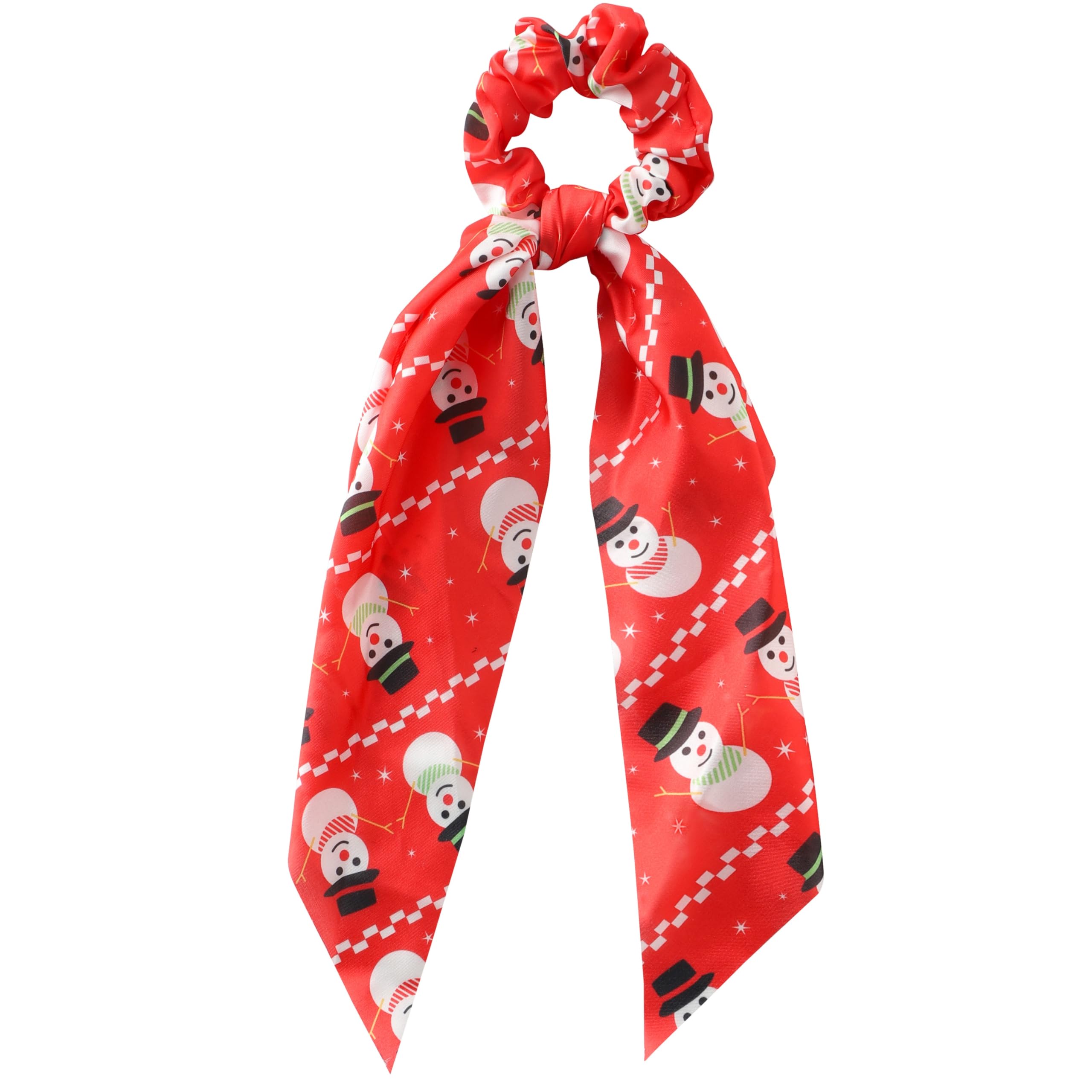 Christmas Scrunchie Scarf Hair Band Elastic Ponytail Tie Soft Colourful Xmas Girl Women (Type 5)