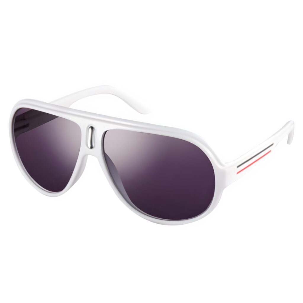 Billionaire Sunglasses White Thick Frame Flight UV400 Sunglasses ? Durable Rim Luxury