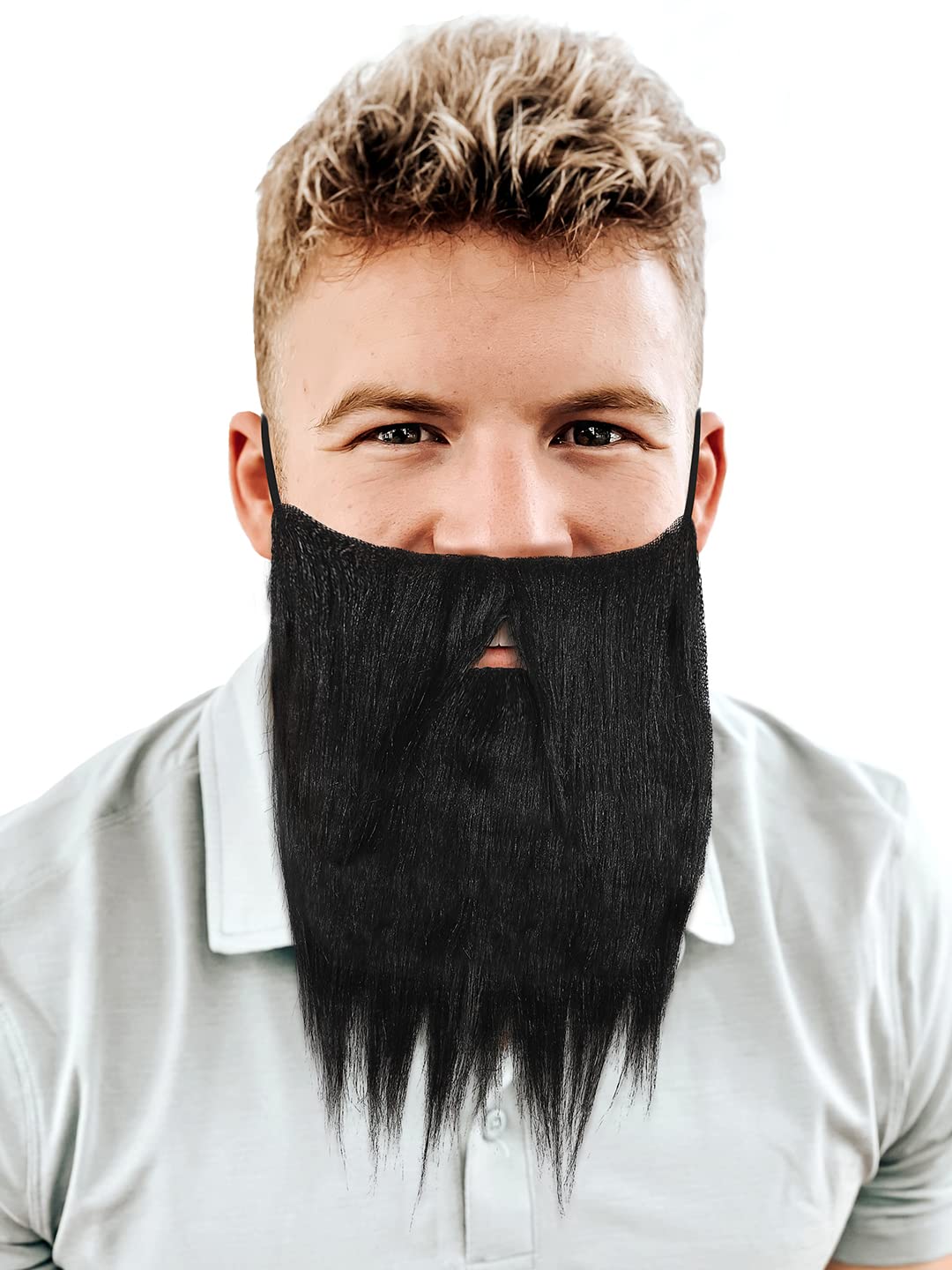 Fake Beard Black For Halloween Christmas Parties Costume Hair Accessory Outfit Novelty Joke