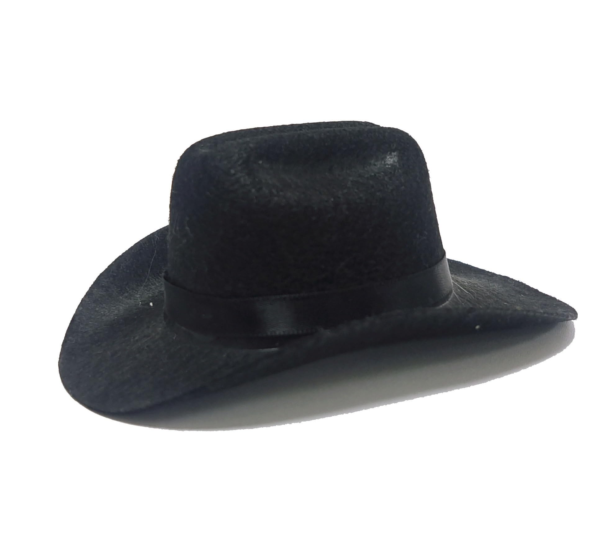 Black Cowboy Hat for Dogs Cats Pets Adjustable Western Prop Cosplay Costumes Shoots Parties SMALL