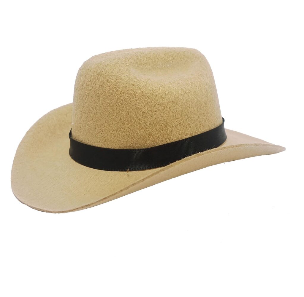 Cream Cowboy Hat for Dogs Cats Pets Adjustable Western Prop Cosplay Costumes Shoots Parties SMALL