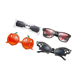 Halloween Novelty Glasses Sunglasses Costume Dress Up Eyewear Party Favours Cosplay Unisex Outfit Accessory (Pack of 4)