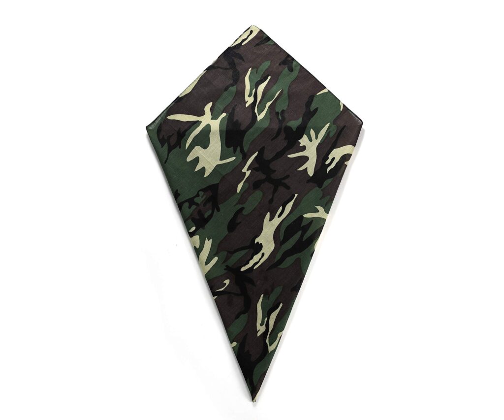 Camouflague Camo Paisley Bandana Head Scarf Headbands Handkerchief Cowboy Cotton Bib Face Covering