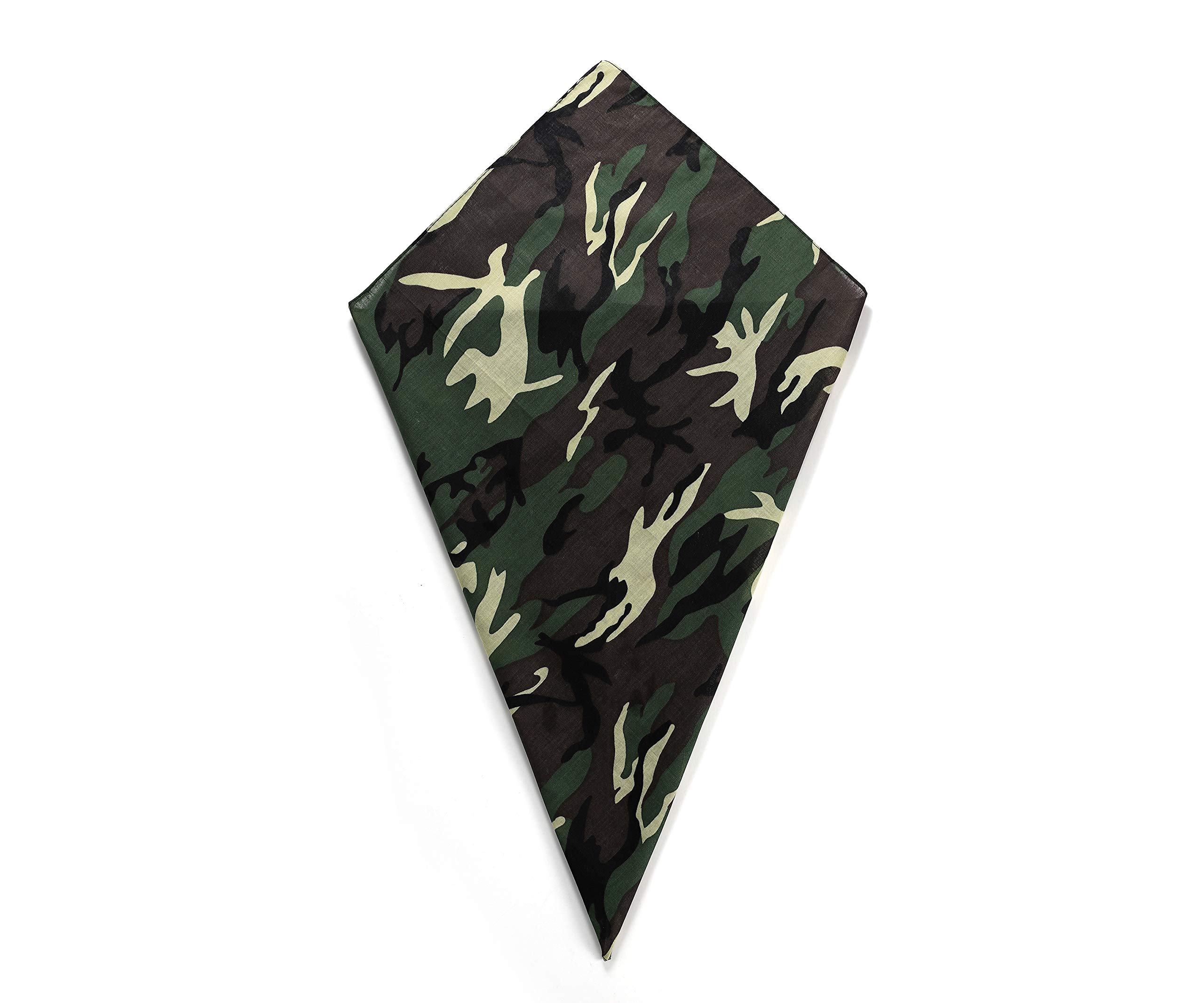 Camouflague Camo Paisley Bandana Head Scarf Headbands Handkerchief Cowboy Cotton Bib Face Covering