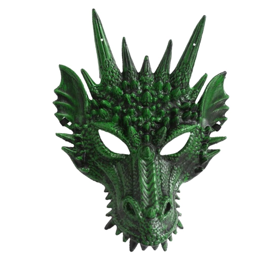 Dragon Solid Green Mask Halloween Adult Drake Lizard Costume Party Game Costume GOT Dungeons Thrones