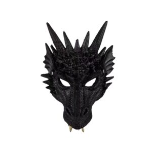 Dragon Black Mask Halloween Adult Drake Lizard Costume Party Game Unisex Fancy Dress Up GOT Outfit Dungeons Thrones