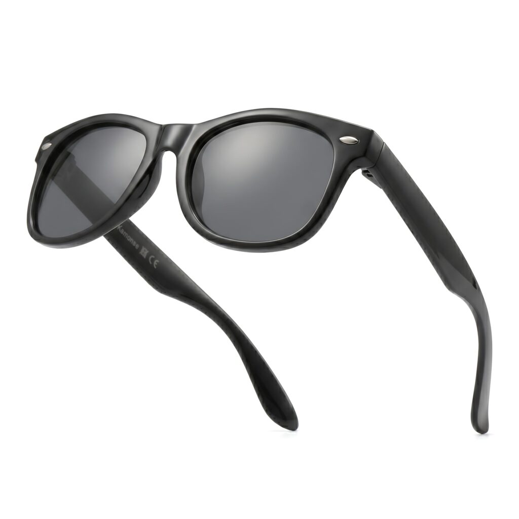 Kids Flexible Sunglasses Polarized Black Silicone Drifter Sunglasses UV400 Boys Girls Age