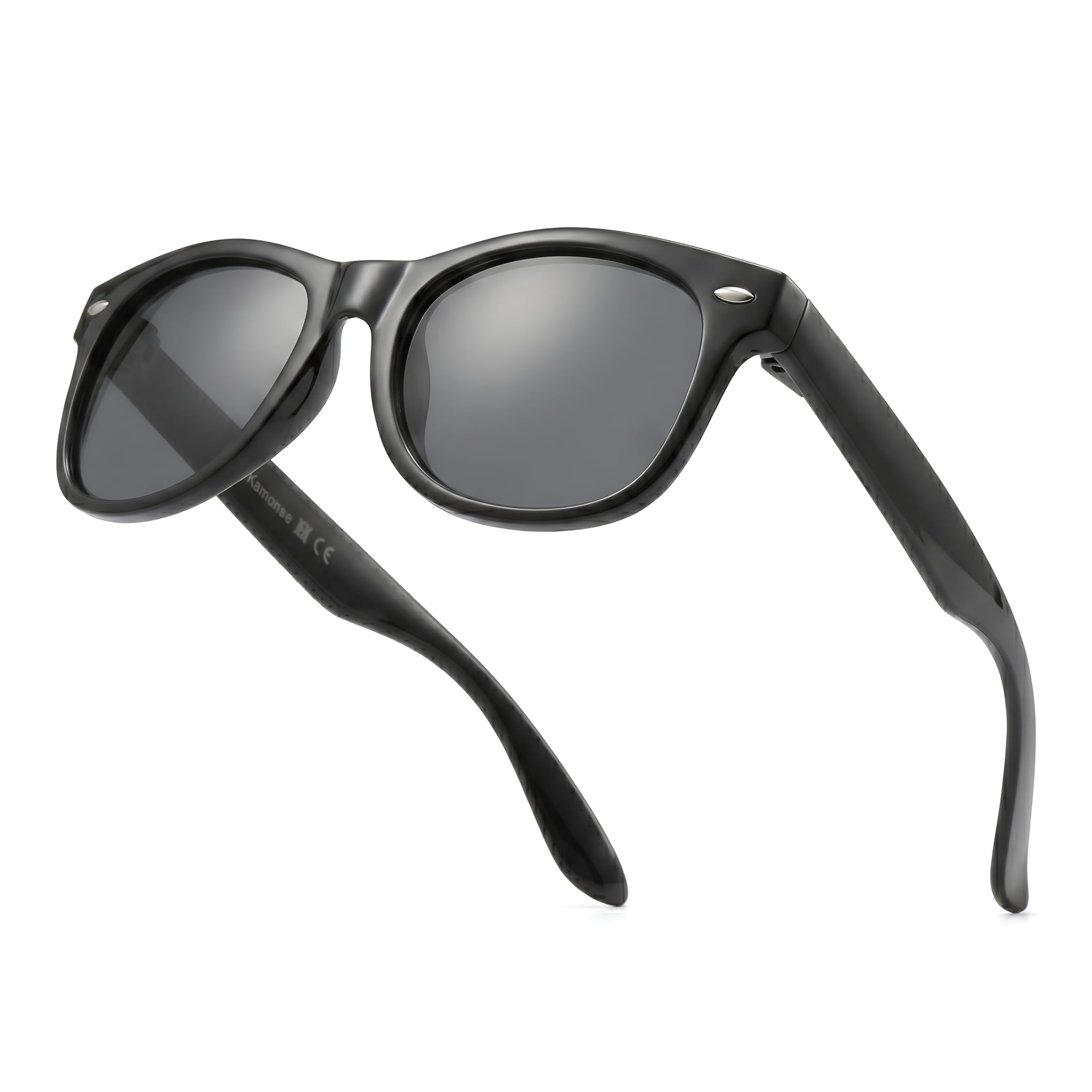 Kids Flexible Sunglasses Polarized Black Silicone Drifter Sunglasses UV400 Boys Girls Age
