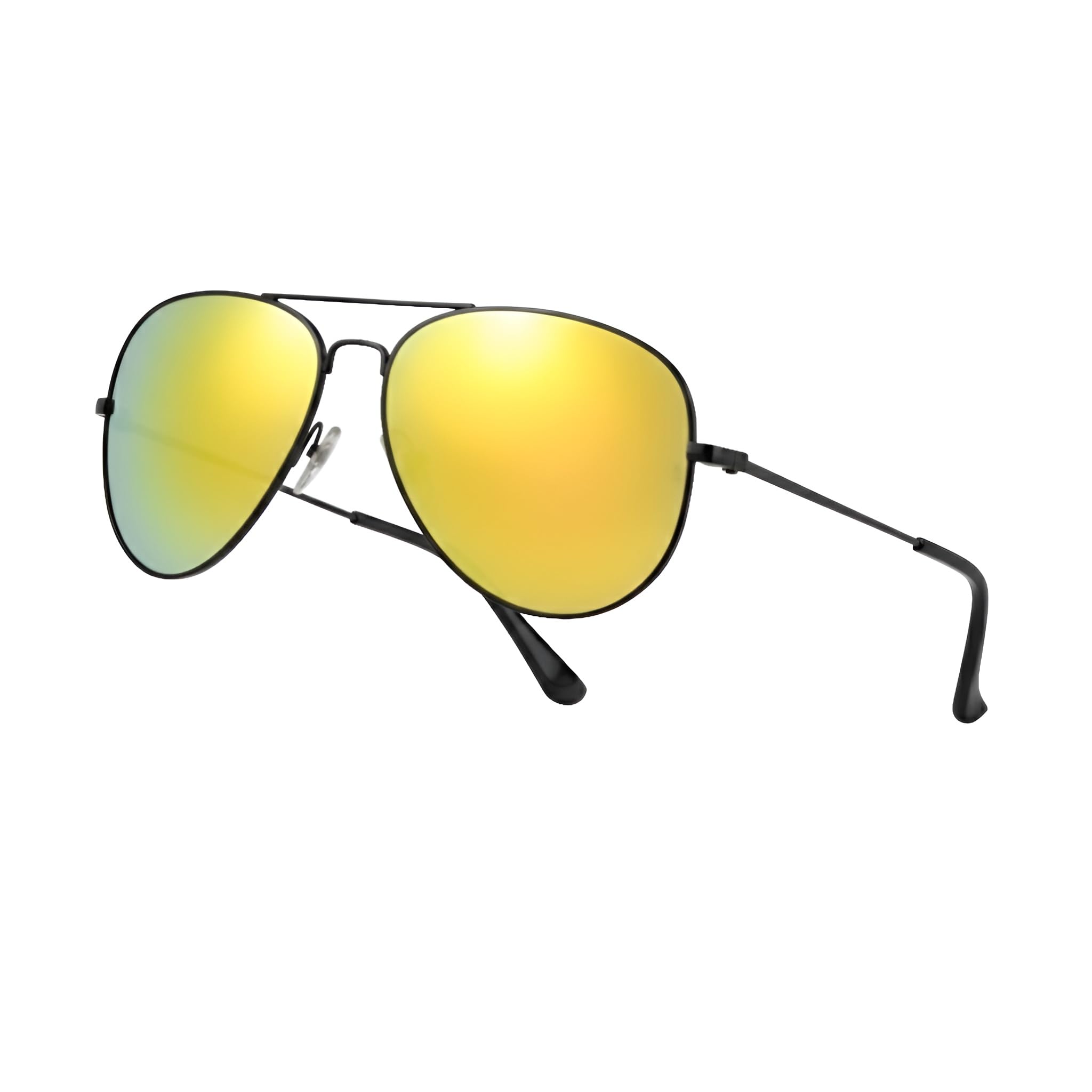 Pilot Style Designer Sunglasses - Sunshine Lens Classic Retro Shades, Unisex Unisex UV400 Glasses,