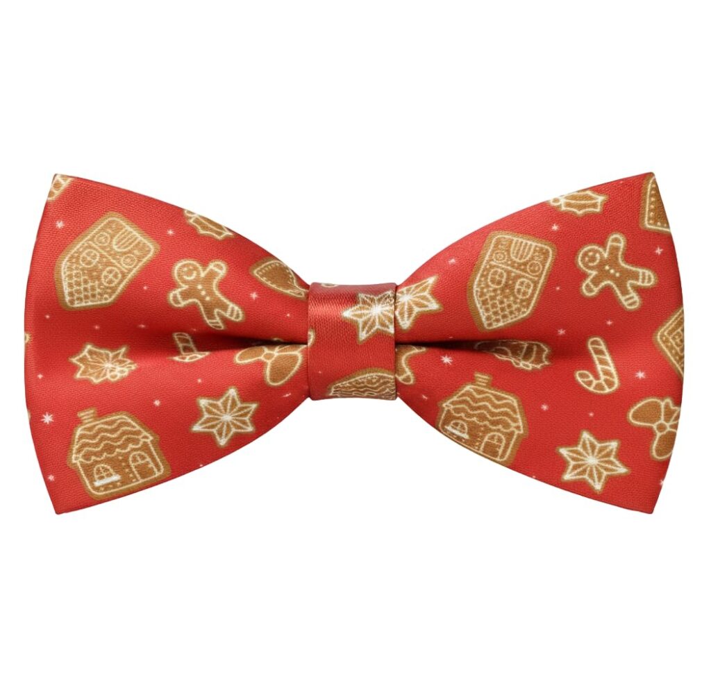 Christmas Bow Tie for Unisex, Novelty Xmas Party - Festive Bowtie Work Do, Events, or Secret Santa