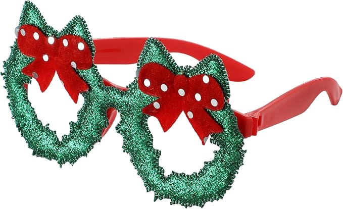 Christmas Glasses Sunglasses - Xmas Costume Eyewear Costume - Festive Favours Celebrations & Booth