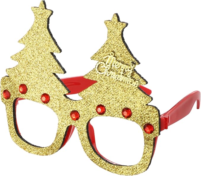 Christmas Glasses Sunglasses - Xmas Costume Eyewear Costume - Festive Favours Celebrations & Booth