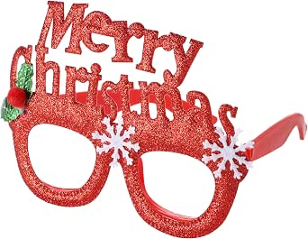 Christmas Glasses Sunglasses - Xmas Costume Eyewear Costume - Festive Favours Celebrations & Booth