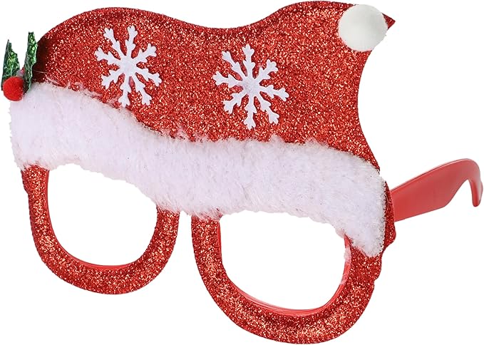 Christmas Glasses Sunglasses - Xmas Costume Eyewear Costume - Festive Favours Celebrations & Booth
