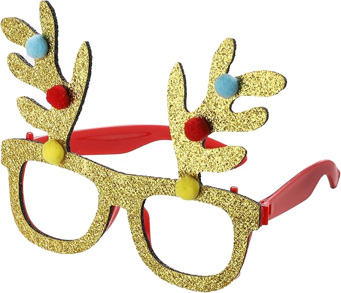 Christmas Glasses Sunglasses - Xmas Costume Eyewear Costume - Festive Favours Celebrations & Booth