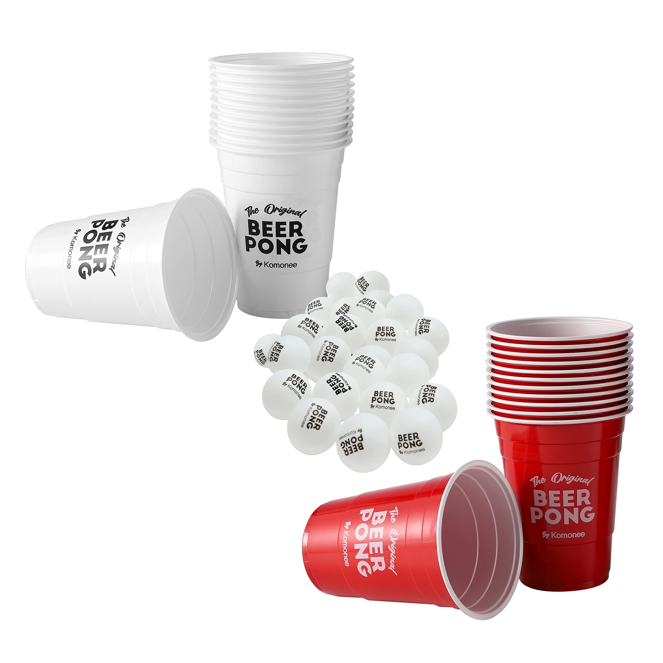 Beer Pong 48 PCS England Womens Football Themed Colours English Drinking 24 Reusable Cups 24 High