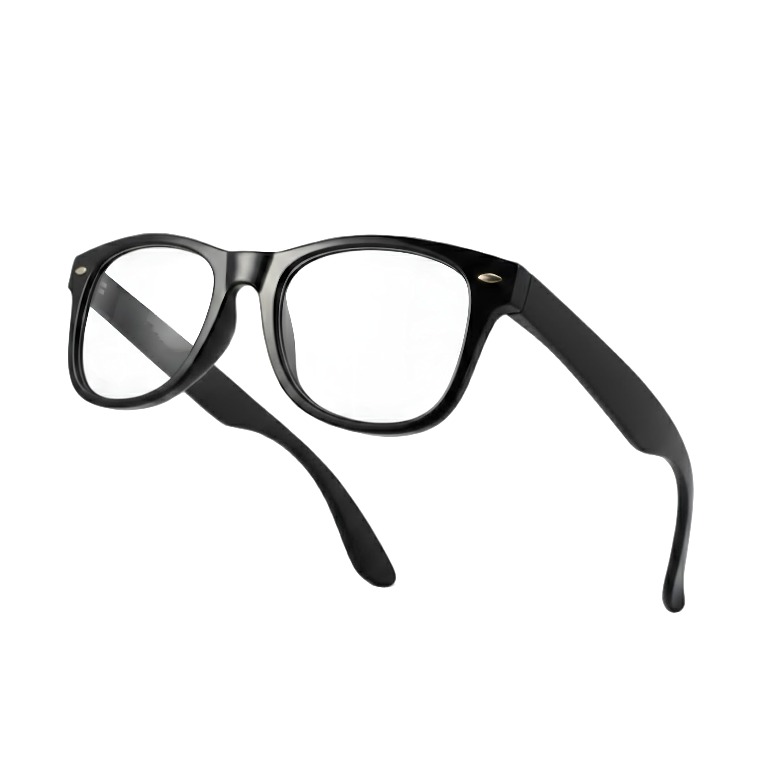 Halloween Black Nerd Geek Glasses Clear Lens Drifter Retro Shades Thick Frame Unisex Men