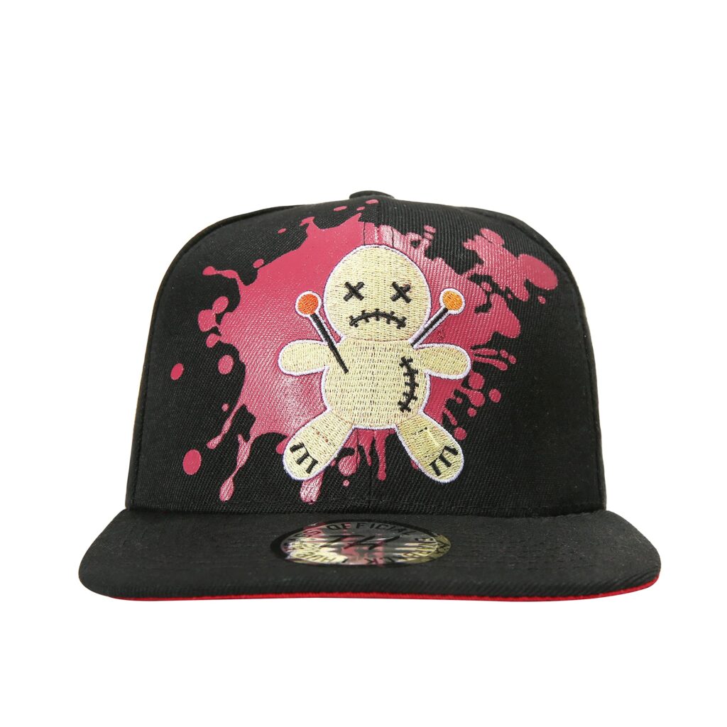 True Heads Halloween Party Voodoo Doll Black Witch Dark Curse Fancy Dress Costume Snapback Baseball Cap