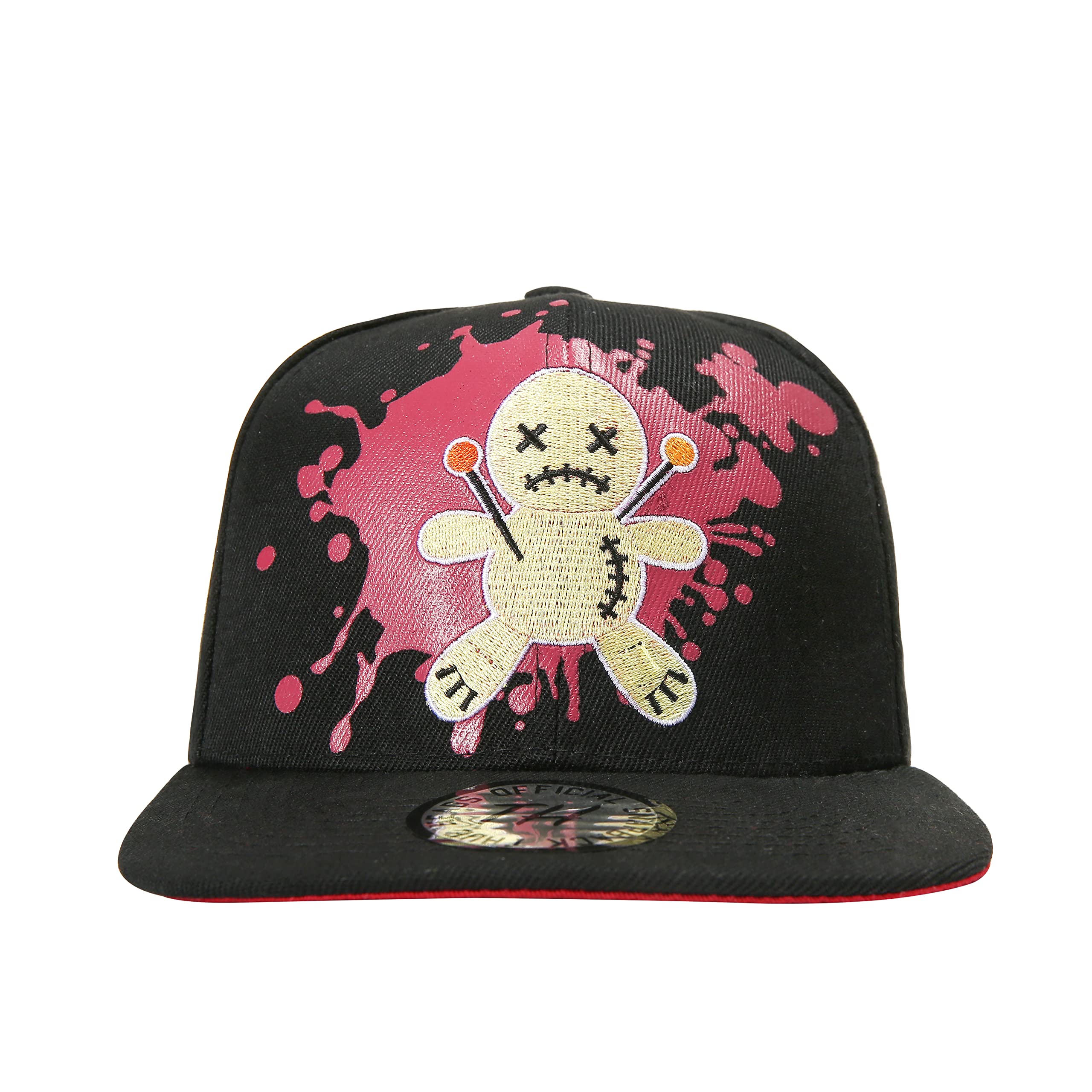 True Heads Halloween Party Voodoo Doll Black Witch Dark Curse Fancy Dress Costume Snapback Baseball Cap