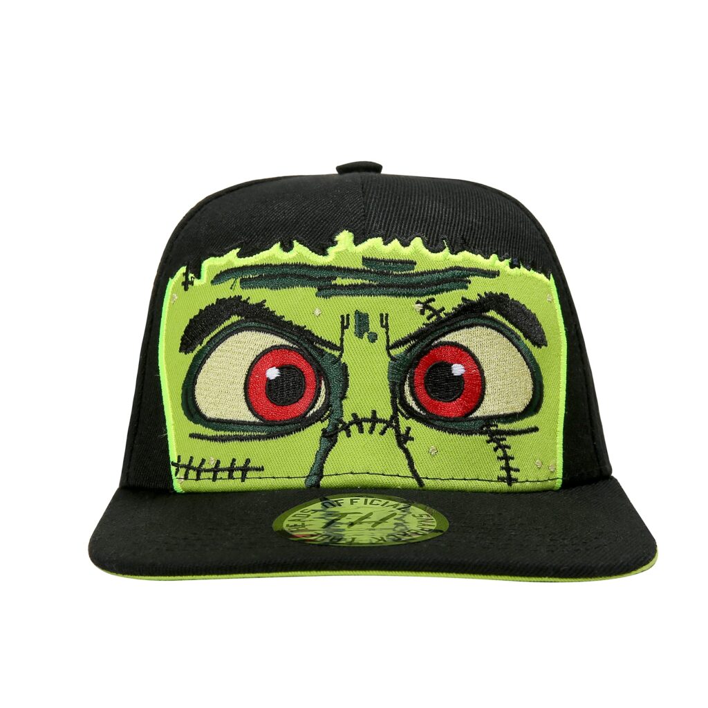 True Heads Halloween Party Frankenstein Big Frank Zombie Monster Fancy Dress Costume Black Snapback Baseball Cap