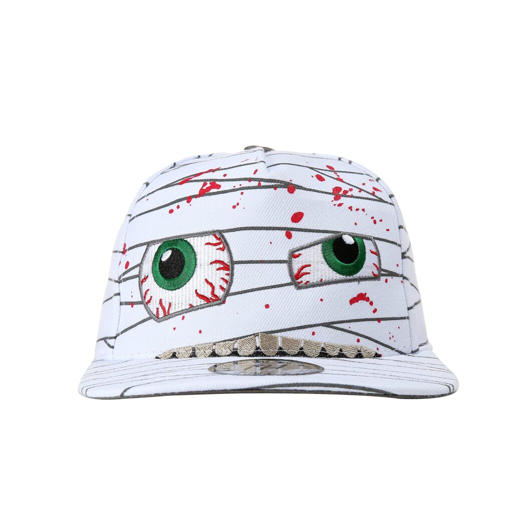 True Heads Halloween Party Mummy Zombie White Fancy Dress Costume Snapback Baseball Cap