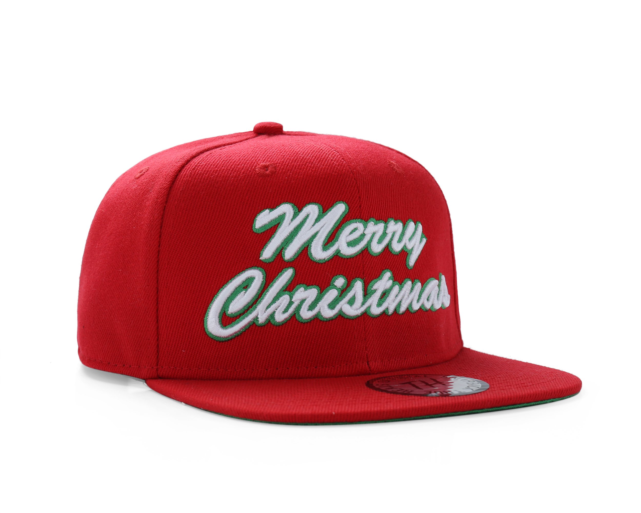 True Heads Merry Christmas Red Snapback Party Hat Cap Xmas Holiday