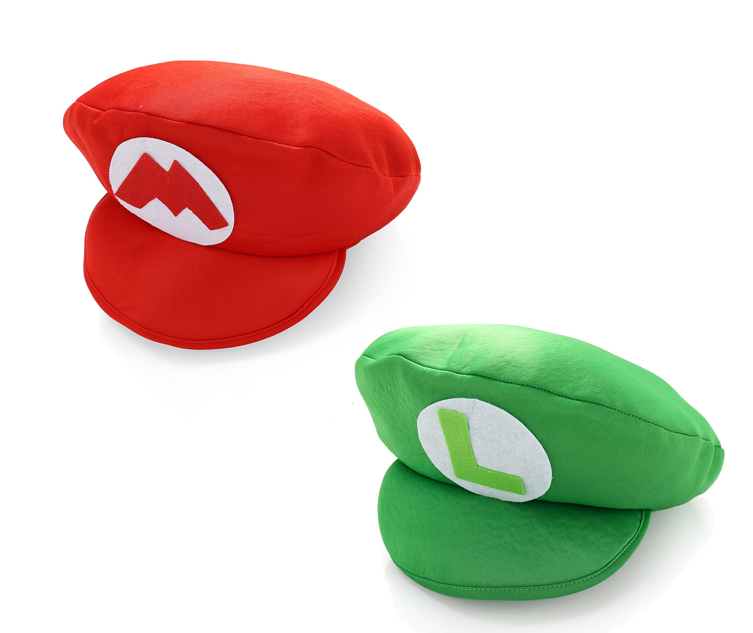 Komonee Duo Pack M Red L Green Foam Hat Cap Fancy Dress Up kids Halloween Outfit Costume Party