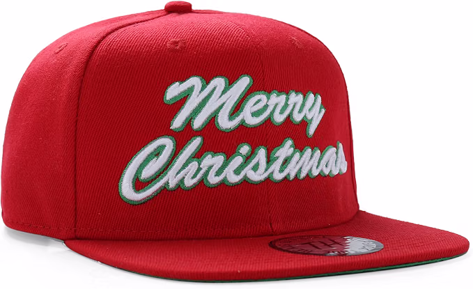 True Heads Christmas Snapback Triple Pack Red White Blue Snowman Xmas Party Hat Cap Holiday