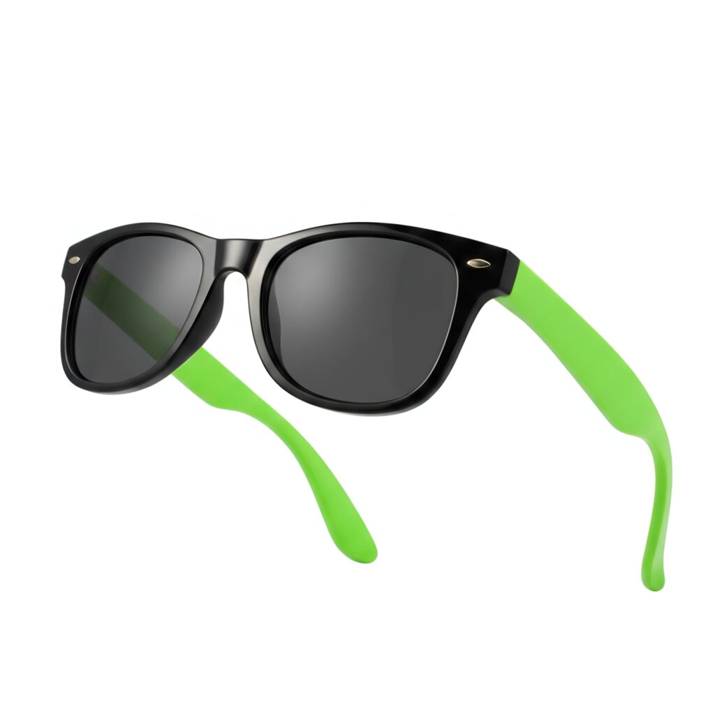 Drifter Sunglasses UV400 Black and Green Retro Sunglasses Unisex Unisex ? Frame Eyewear