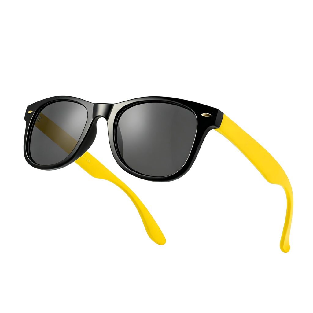 Drifter Sunglasses UV400 Black and Yellow Retro Sunglasses Unisex Unisex ? Frame Eyewear