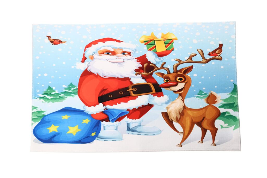 Christmas Themed Xmas Welcome Doormats Santa & Rudolph