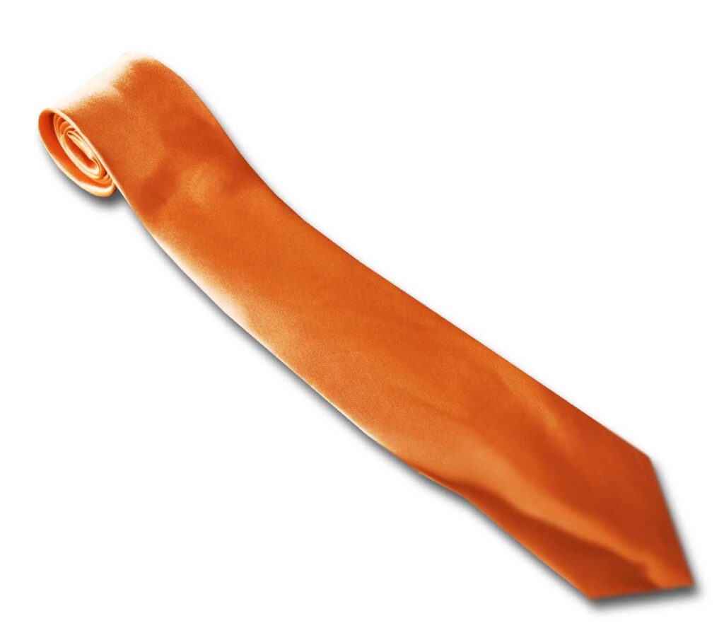 Orange Tie Mens Formal Wear Plain Wedding Party Business Funeral Solid Classic Necktie Ti04