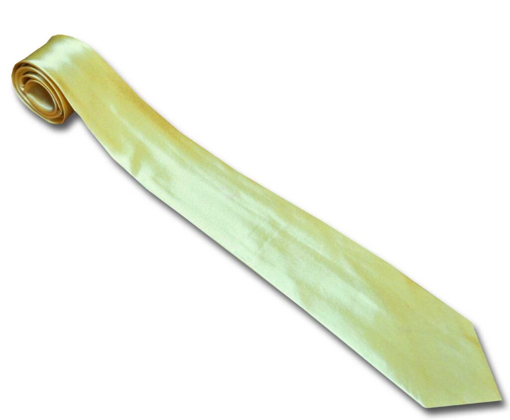 Pale Yellow Tie Mens Formal Wear Plain Wedding Party Business Funeral Solid Classic Necktie Ti14