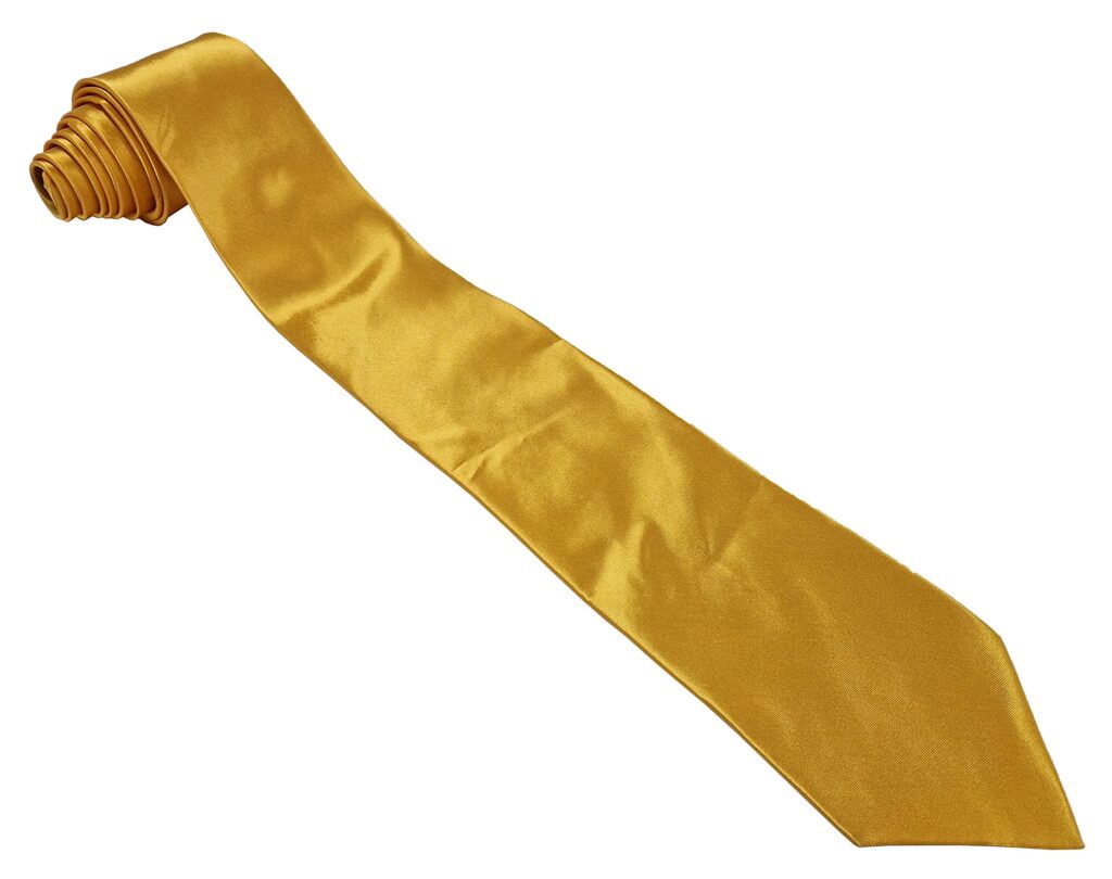 Gold Tie Mens Formal Wear Plain Wedding Party Business Funeral Solid Classic Necktie Ti15
