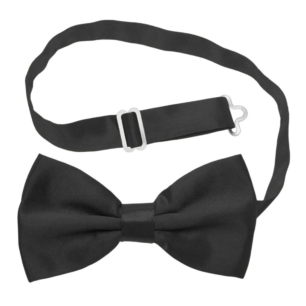Pre-Tied Bow Tie Adjustable Neck Formal Party Prom Wedding Bowtie Premium Black BT1