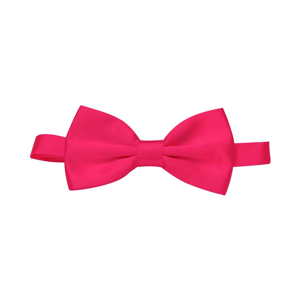 Pre-Tied Bow Tie Adjustable Neck Formal Party Prom Wedding Bowtie Premium Bright Pink BT17