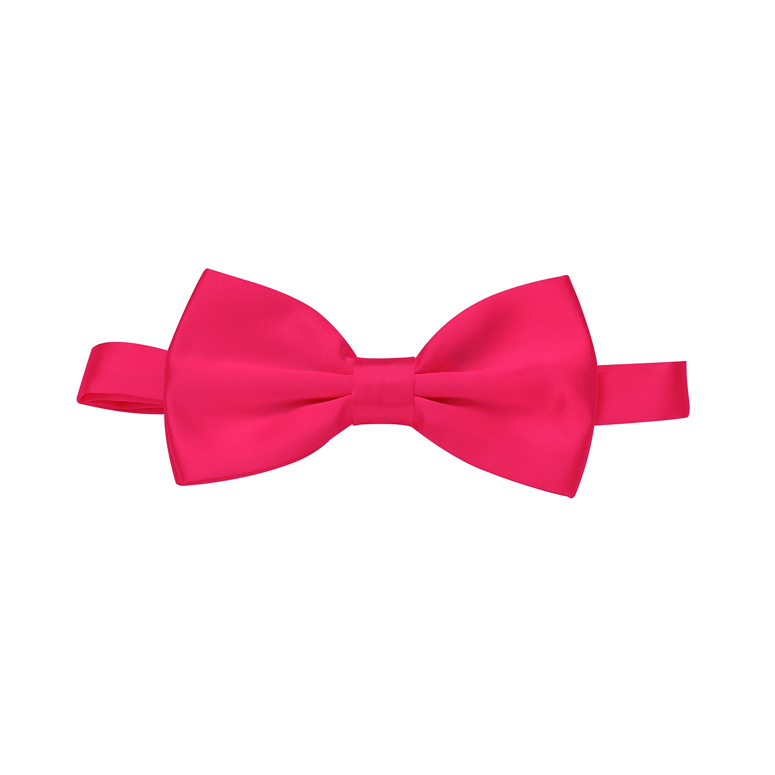 Pre-Tied Bow Tie Adjustable Neck Formal Party Prom Wedding Bowtie Premium Bright Pink BT17
