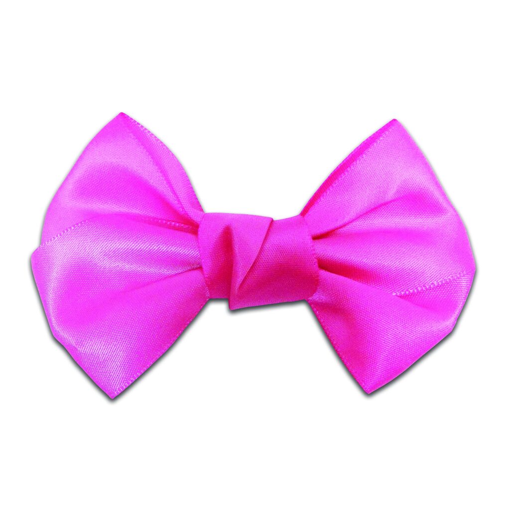 Pre-Tied Bow Tie Adjustable Neck Formal Party Prom Wedding Bowtie Premium Clip On Bow Tie Pink BT19