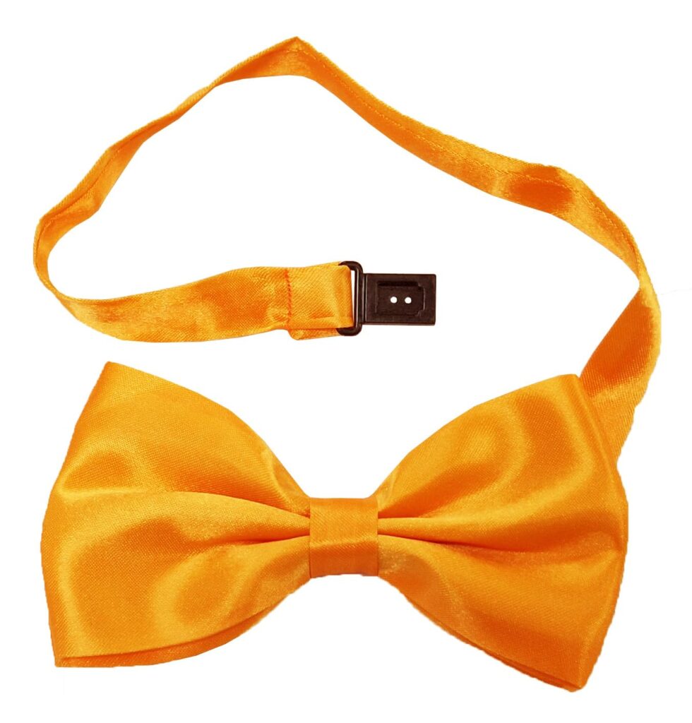Pre-Tied Bow Tie Adjustable Neck Formal Party Prom Wedding Bowtie Premium Bright Orange BT20