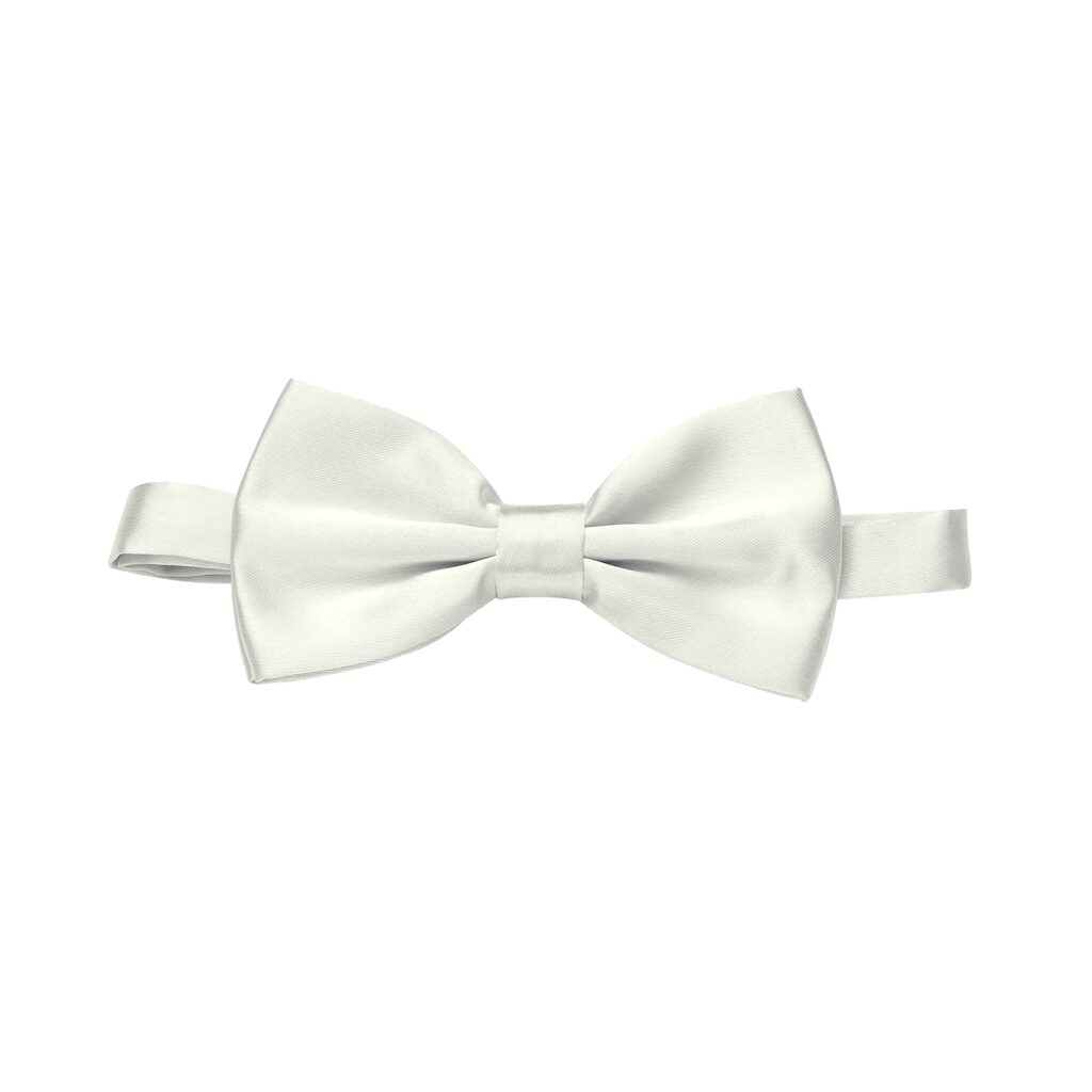 Pre-Tied Bow Tie Adjustable Neck Formal Party Prom Wedding Bowtie Premium White BT26