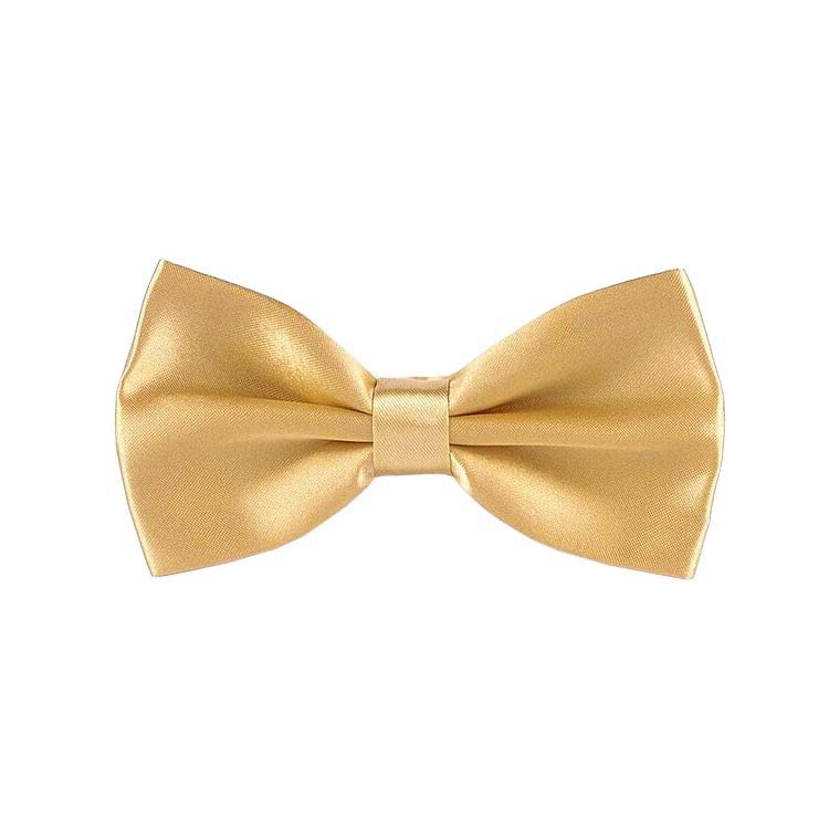 Pre-Tied Bow Tie Adjustable Neck Formal Party Prom Wedding Bowtie Premium Sand Gold BT28