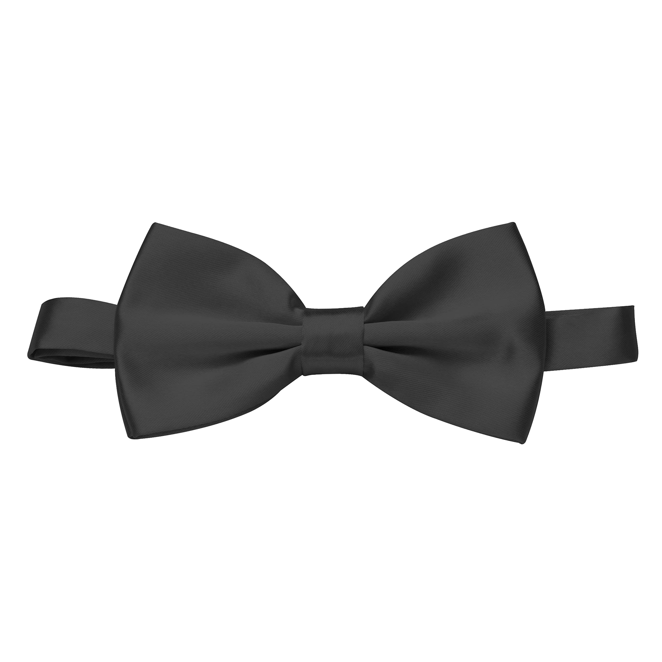 Pre-Tied Bow Tie Adjustable Neck Formal Party Prom Wedding Bowtie Premium Dark Silver BT3