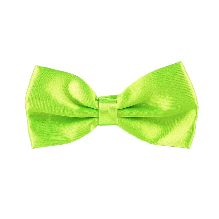Pre-Tied Bow Tie Adjustable Neck Formal Party Prom Wedding Bowtie Premium Neon Green BT33