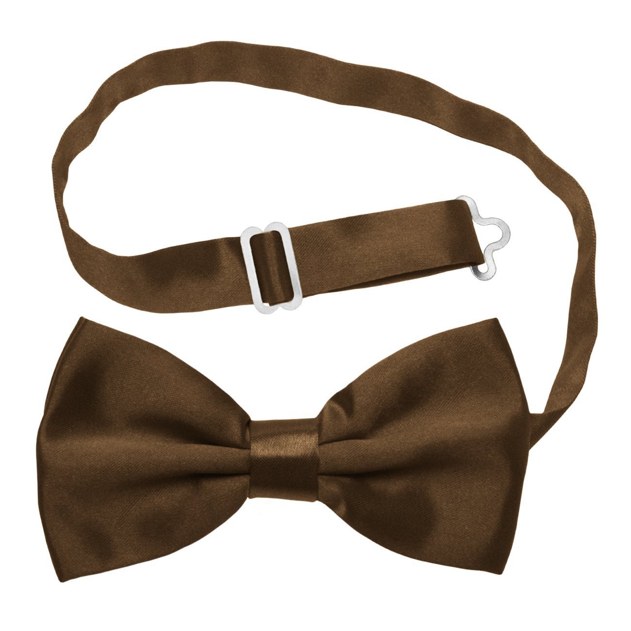 Pre-Tied Bow Tie Adjustable Neck Formal Party Prom Wedding Bowtie Premium Brown BT4