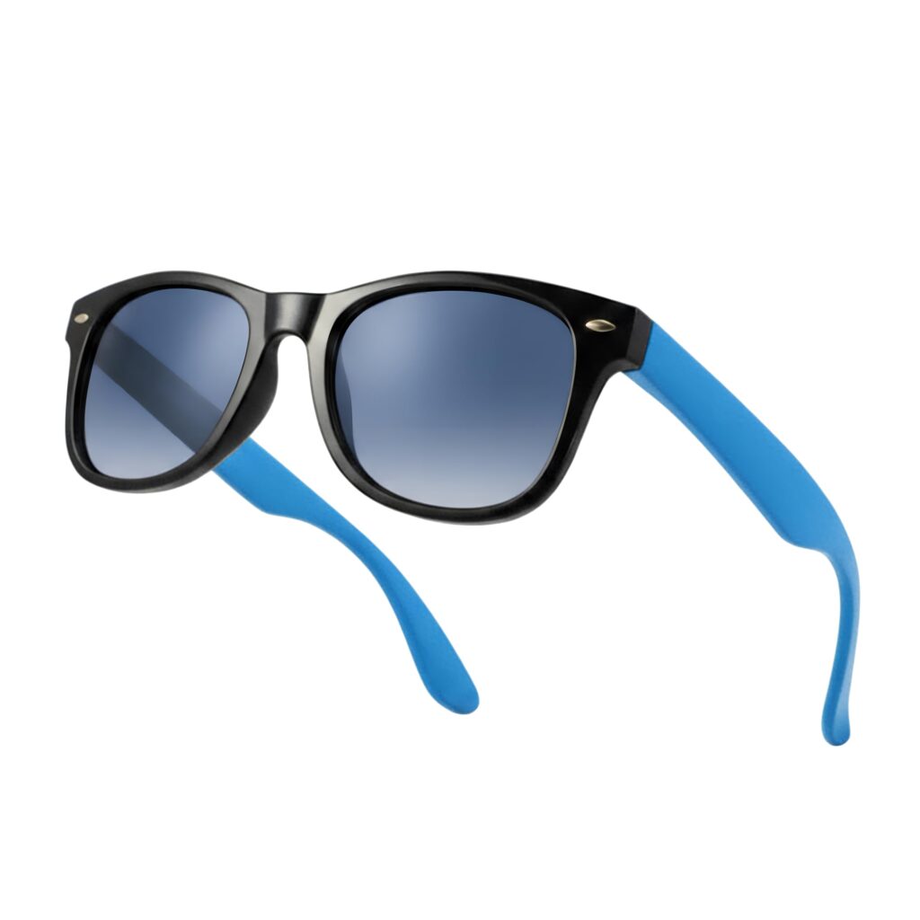 Drifter Sunglasses UV400 Black and Blue Retro Sunglasses Unisex Unisex ? Frame Eyewear