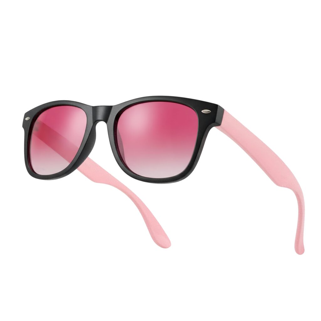 Drifter Sunglasses UV400 Black and Pink Retro Sunglasses Unisex Unisex ? Frame Eyewear