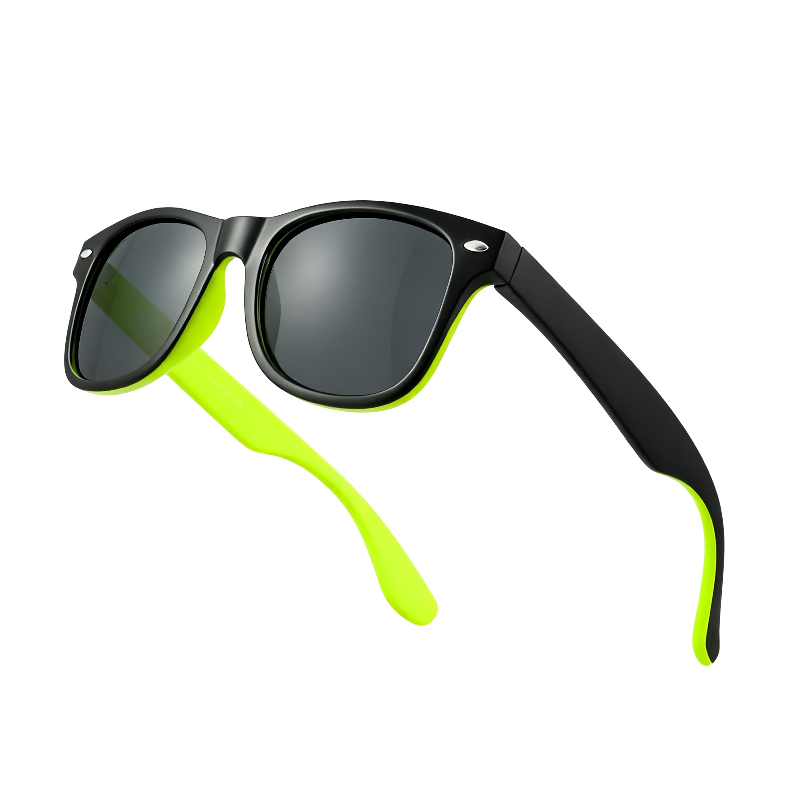 Drifter Sunglasses UV400 2-Tone Black and Yellow Retro Sunglasses Golf ? Frame Eyewear