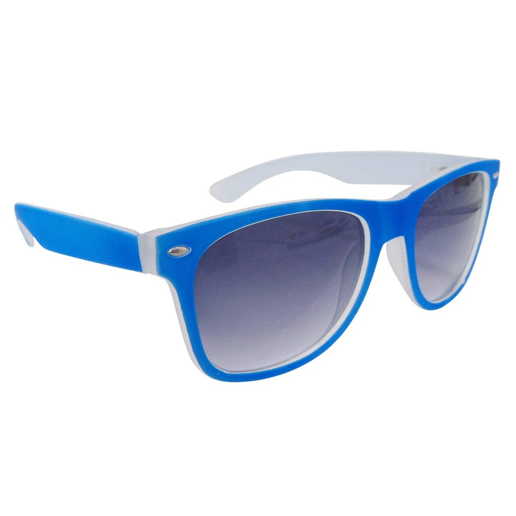 Neon Blue Drifter Style Sunglasses UV400 Protection Unisex Men Women Sports Travel NG1