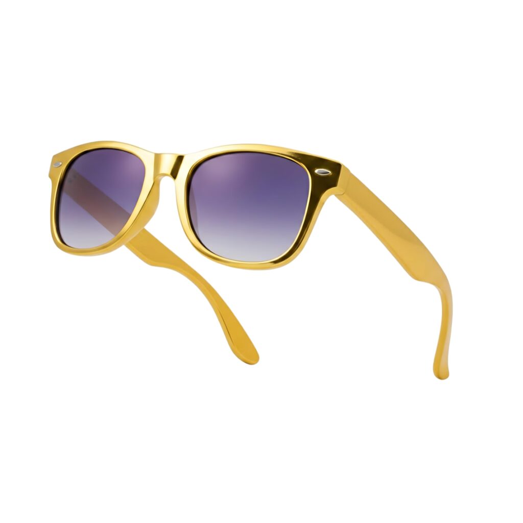 Drifter Sunglasses UV400 Gold Retro Sunglasses Unisex Unisex Travel ? Lightweight Eyewear
